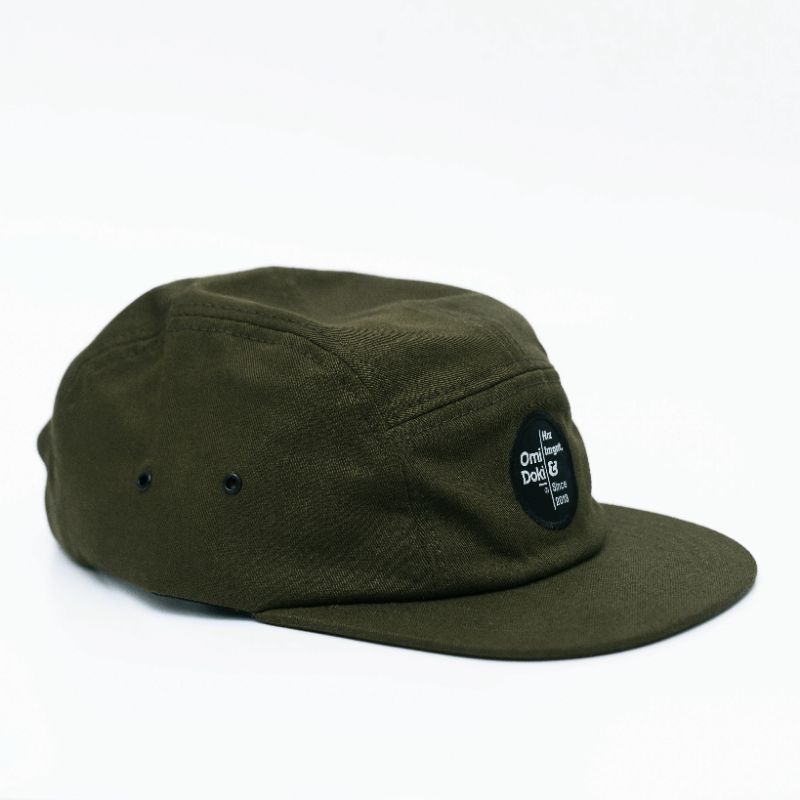 Topi Five Panel Omidoki Hitam &amp; Army