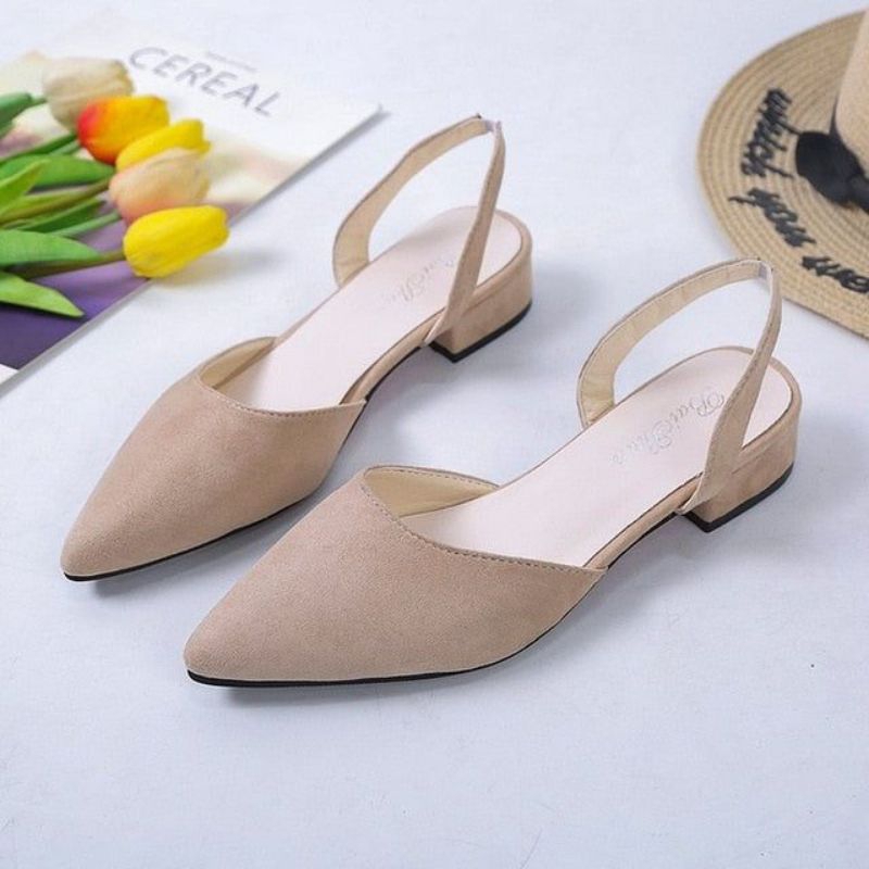 Heels 3cm Laura Xpand Slop kekinian Tali belakang SA95