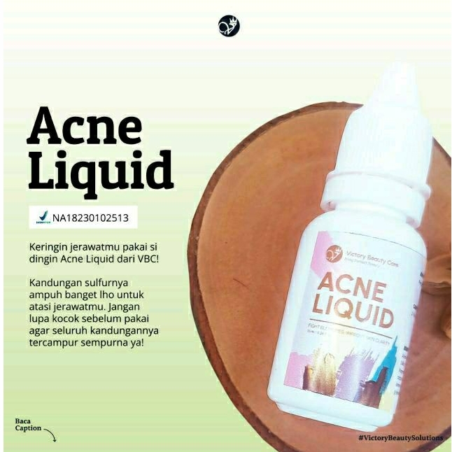 ACNE LIQUID VBC | VICTORY BEAUTY CARE CREAM JERAWAT