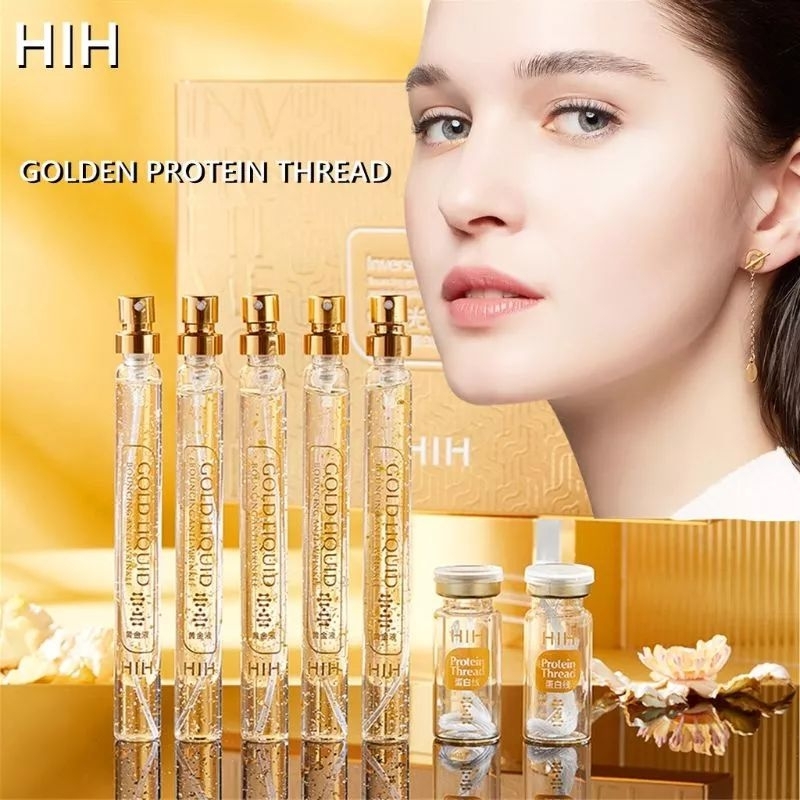 COD HIH Set Gold Protein Line Benang Kolagen Emas Anti -Keriput Pemutih Benang Collagen 1box