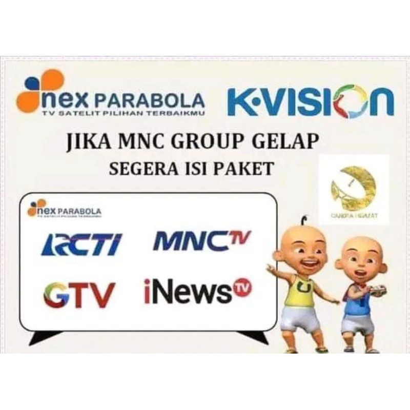 paket mnc Group khusus K-Vision optus dan nex parabola satu tahun