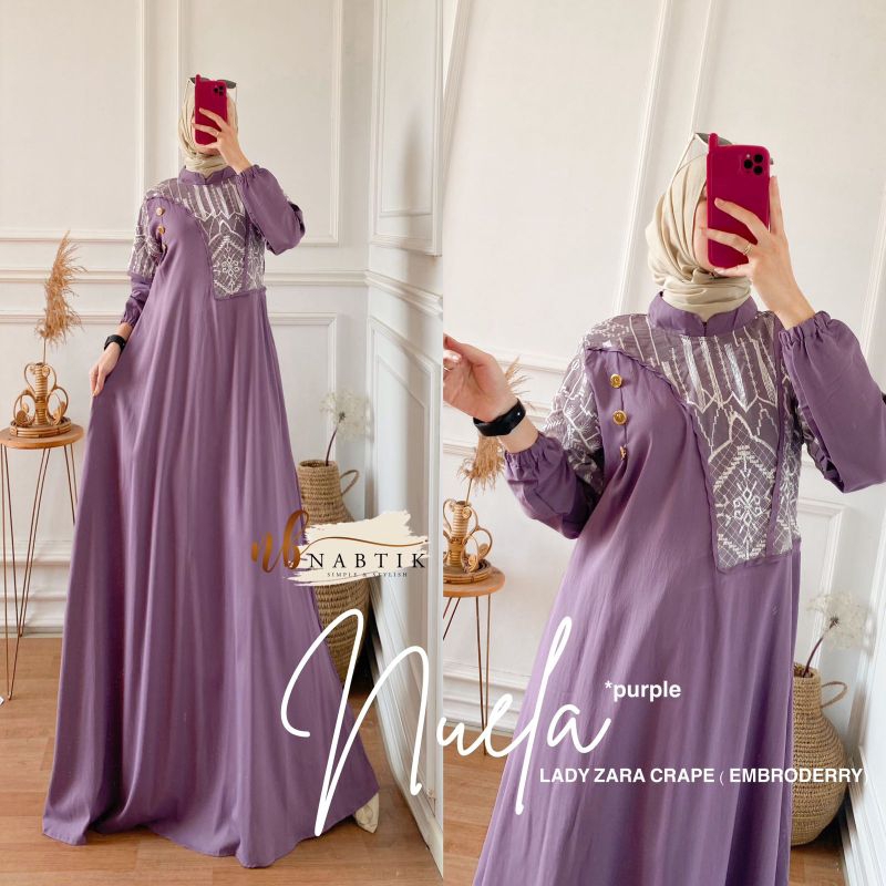 NUELA GAMIS WANITA ORIGINAL NABTIK
