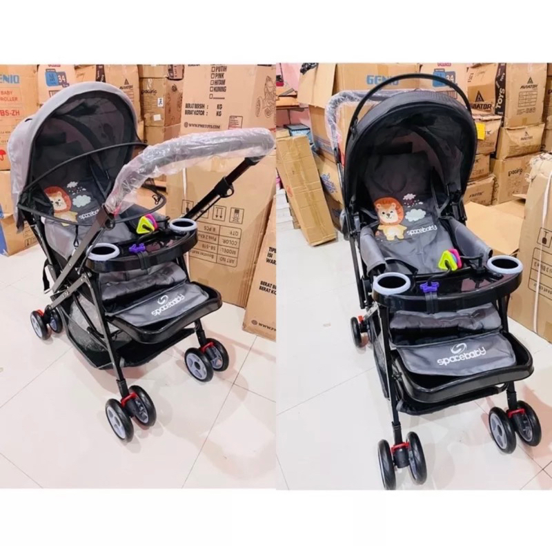 Stroller SPACE BABY SB6202 Sb6202 Kereta Dorong Bayi Hadap Depan Belakang