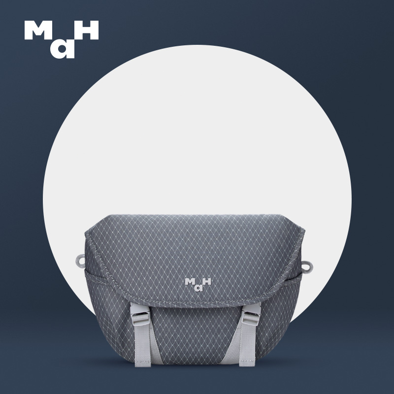 MAH Rhombus Series Originial Design Waist Bag Casual Style Hip Pack Portable Phone Bag