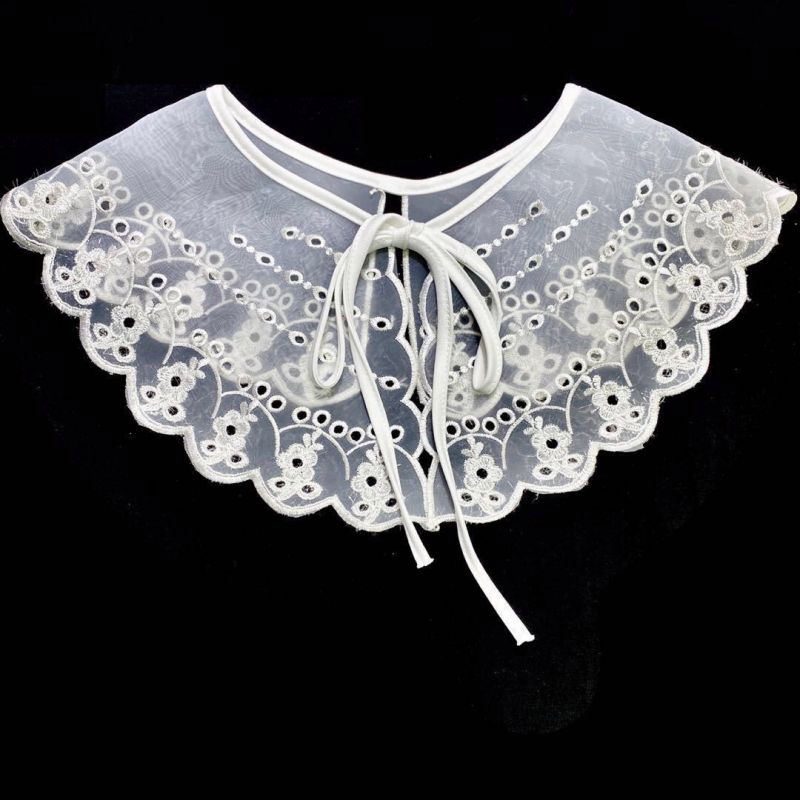 OneKlik - Kerah Palsu Wanita Korea Disulam Kerah Palsu Lace / Kerah Fake Wanita Gaya Korea Kerah