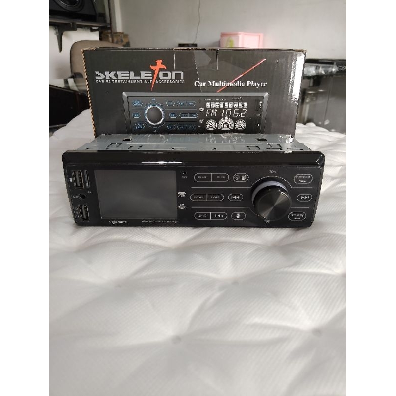 TIPE MOBIL SINGLE DIN SKELETON SKT-1701 /SINGGLE DIN MP3 BLUETOOTH -tipe mobil skeleton multifungsi 