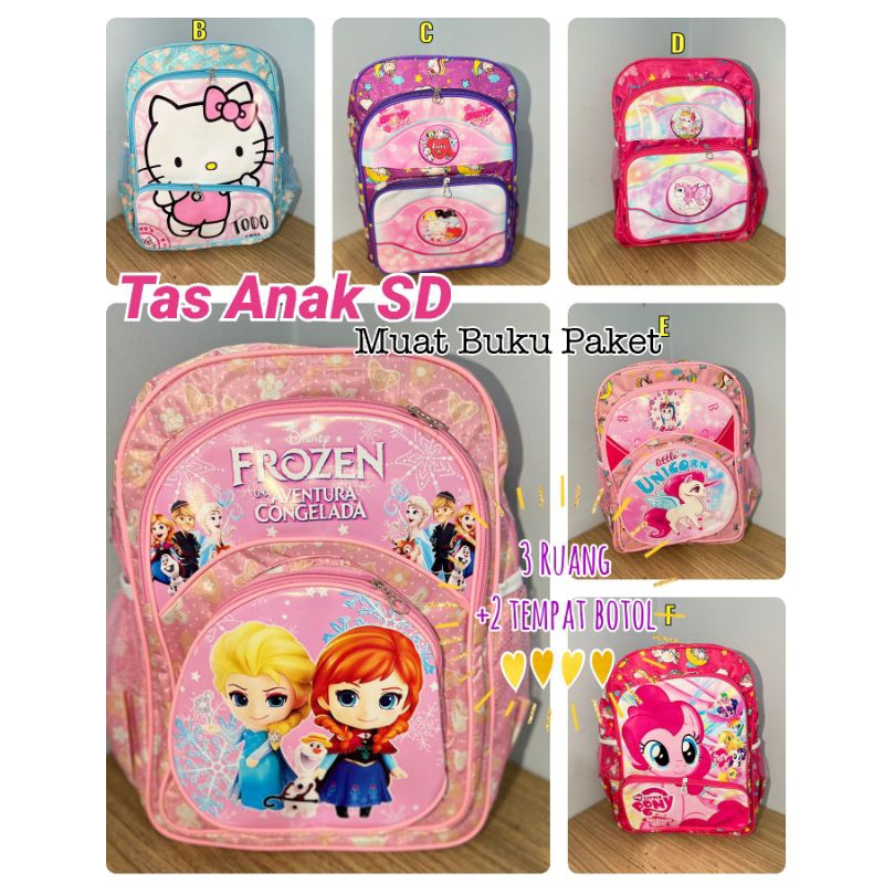 [BESAR MUAT BUKU PAKET] TAS SEKOLAH PREMIUM ANAK PEREMPUAN SD PRADA DIAMOND SCHOOL BAG / TAS Ransel Anak Sekolah SD CEWEK perempuan Ukuran Besar muat buku PAKET LKS dan Luas IMPORT