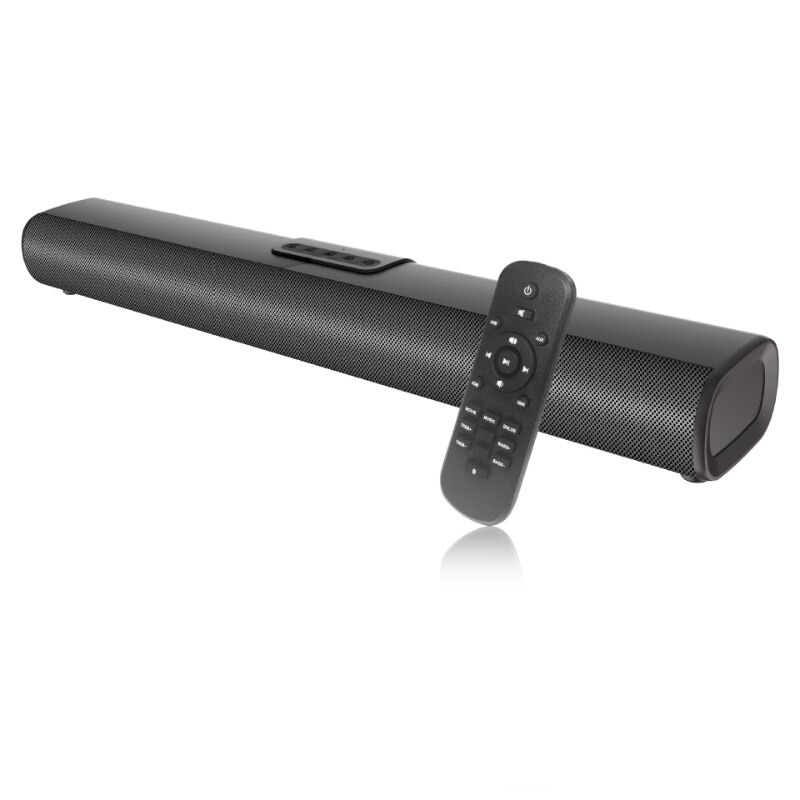 Soundbar Active Speaker Bluetooth Built-in EQ Audio - S20-Short - Black