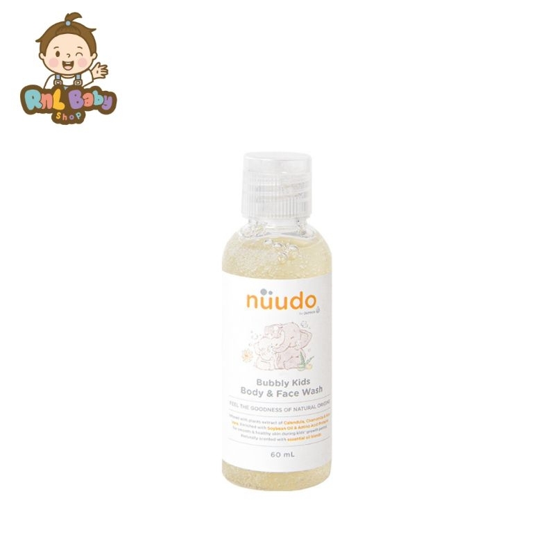 Nuudo Bubbly Travel Size Kids Body To Face Wash 60 ml - Sabun Anak