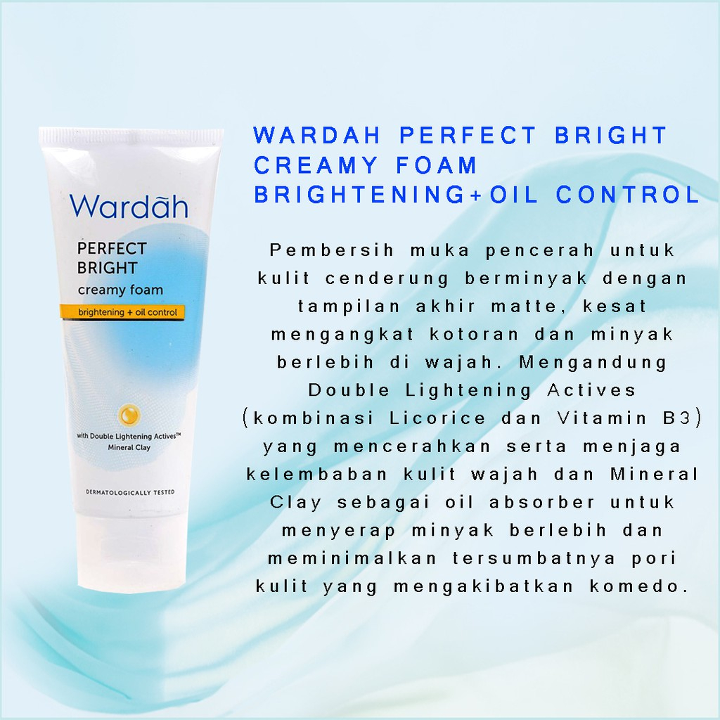 Wardah Perfect Bright Creamy Foam Brightening + Oil Control / Wardah Perfect Bright Creamy Foam / Wardah Perfect Bright Series