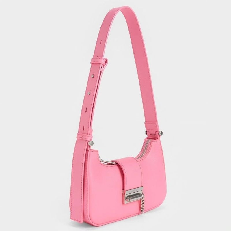 12.12 SALE | CK Metallic Accent Belted Bag