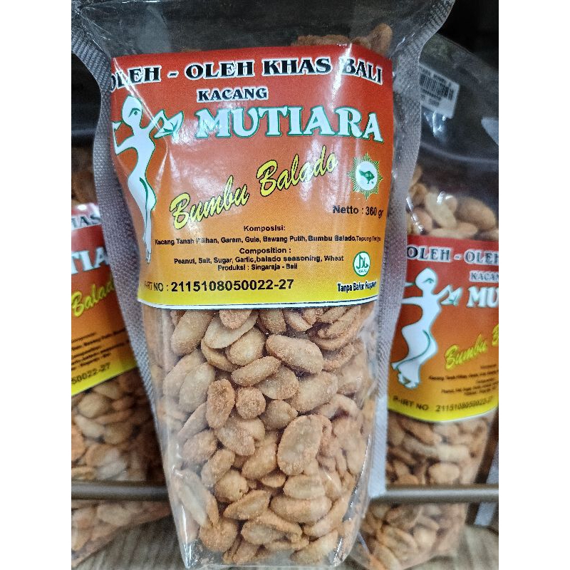 

KACANG MUTIARA BALADO 360GR ASLI KHAS BALI