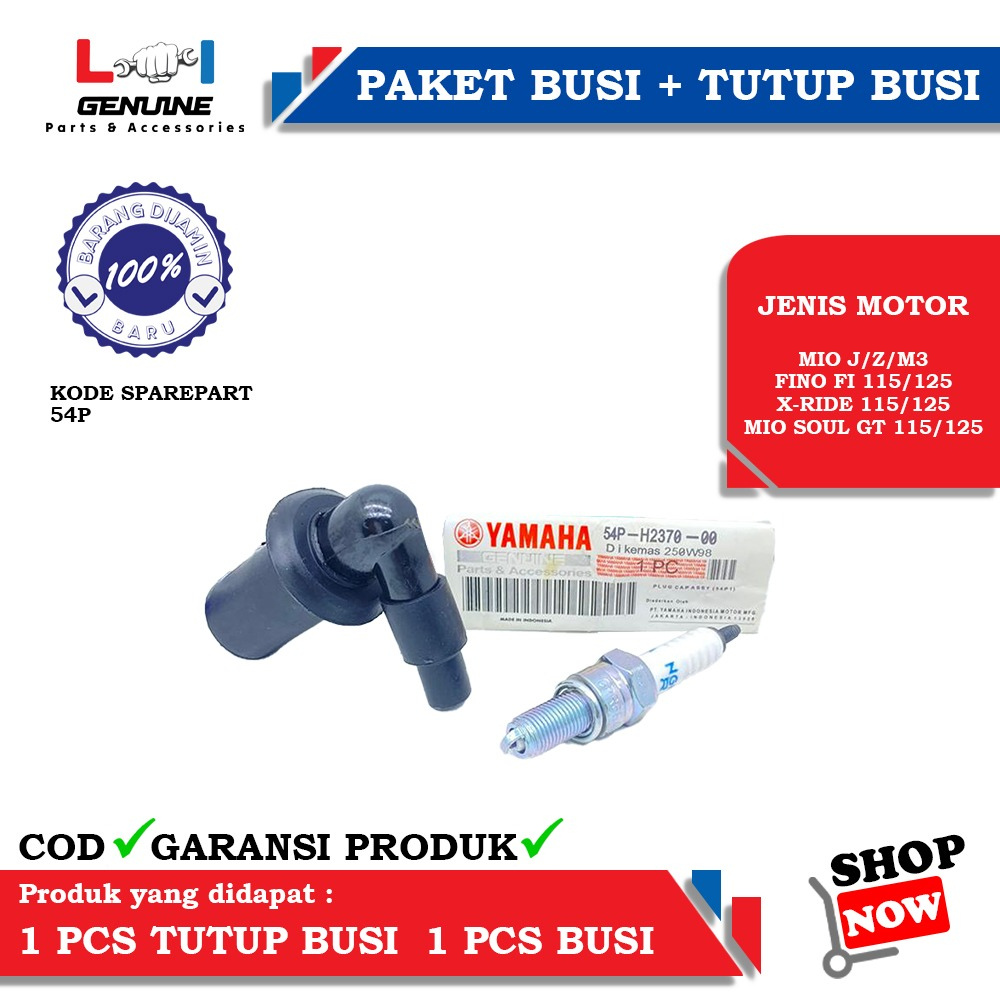 -LOI- PAKET TUTUP COP BUSI SET BUSI MIO J, MIO SOUL GT 115/125, FINO FI 115/125, MIO Z, MIO M3, XRIDE 115/125