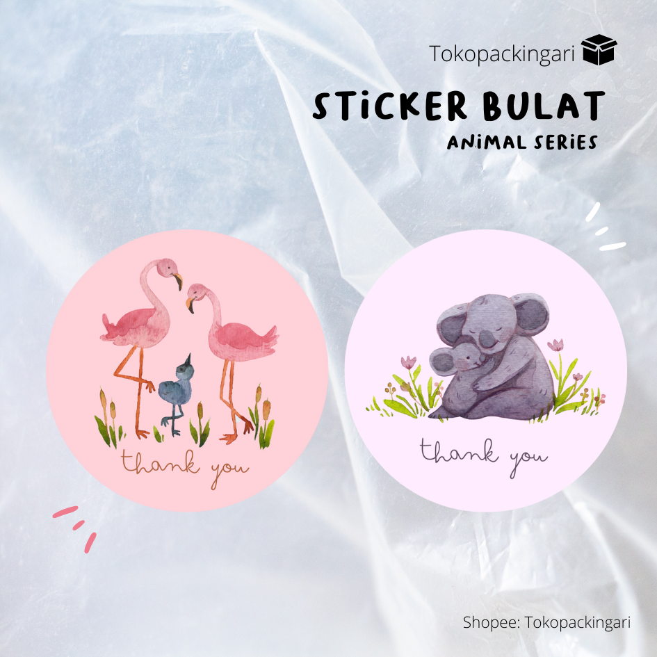 

Stiker Bulat | Sticker Animal | Sticker Hewan | Stiker Bulat segel | Sticker Thank You | Sticker Bulat Lucu