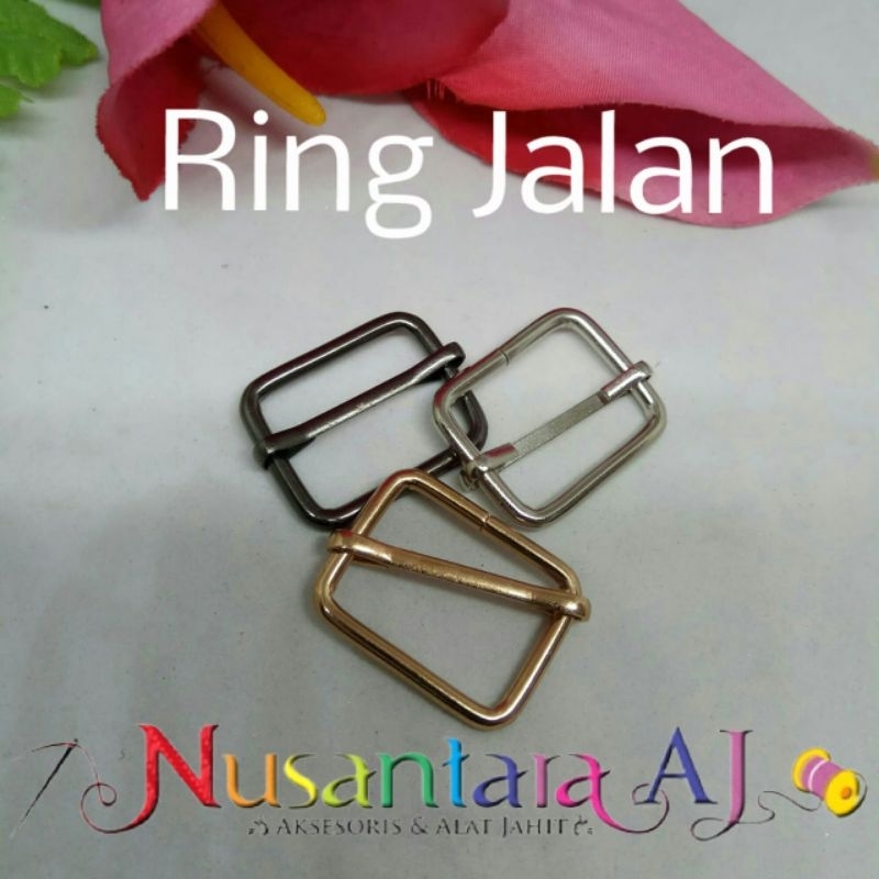 Ring Kotak Geser / Ring Jalan 2cm /2.5cm per pcs