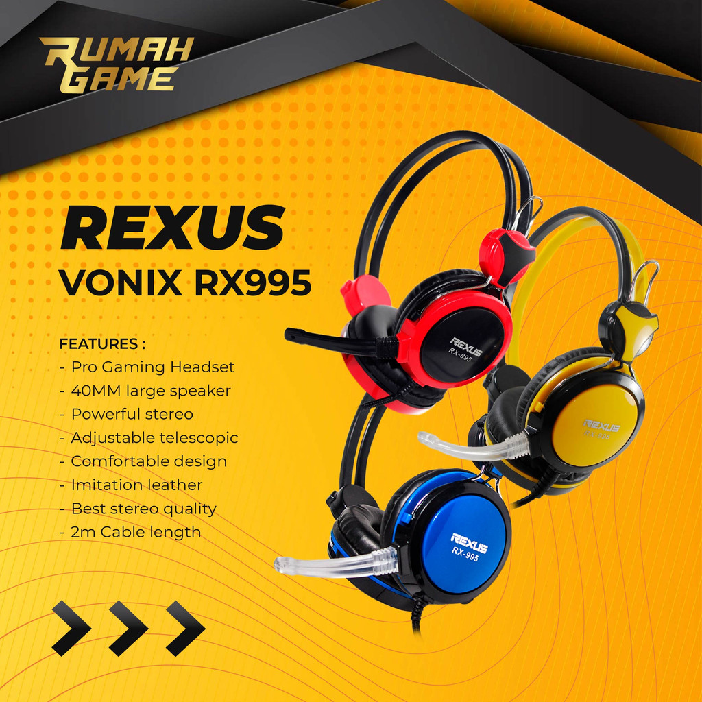 Headphone Vonix Rexus RX995 - Headshet Gaming Rexus for everyone