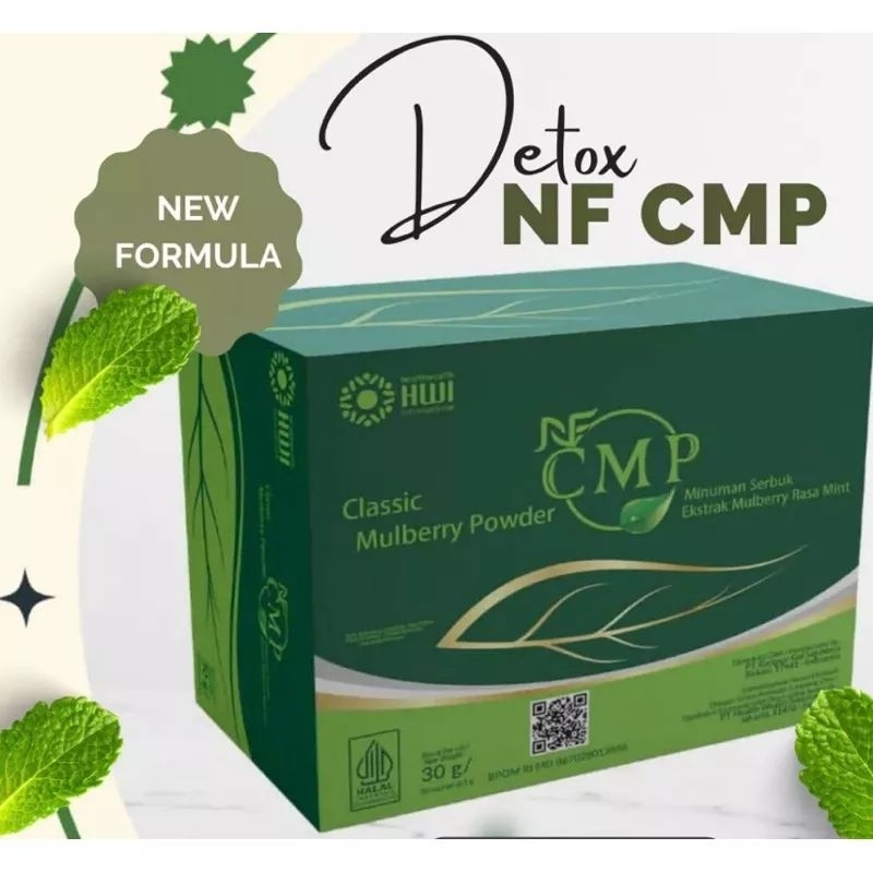 CMP HWI | CMP Classic Mulberry Powder rasa Mint ASLI HWI 1 Box isi 30 Sachets