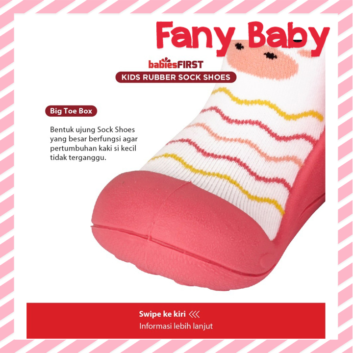 BABIES FIRST KIDS RUBBER SOCK SHOES