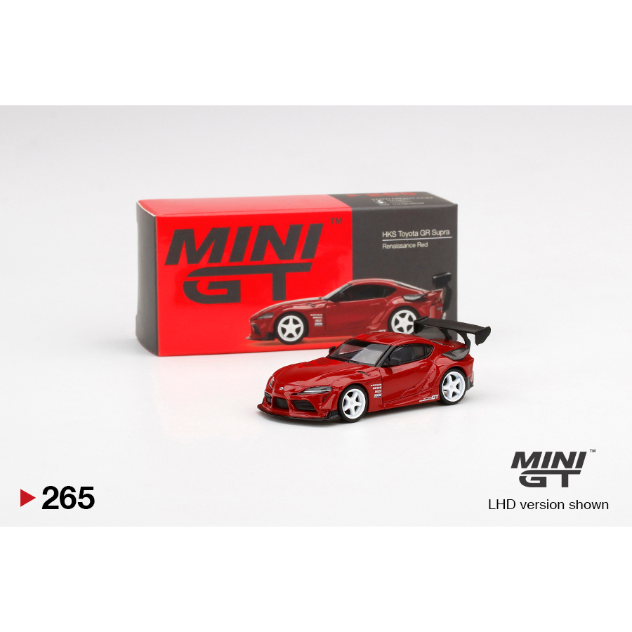 MINI GT 265 / MINI GT HKS Toyota GR Supra Renaissance Red