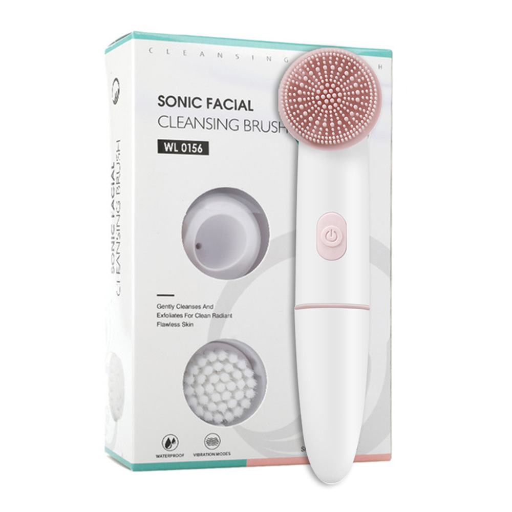 Hadiah Perawatan Kulit Bertenaga Baterai Pijat Electric Portable Exfoliating Pore Facial Cleansing Brush