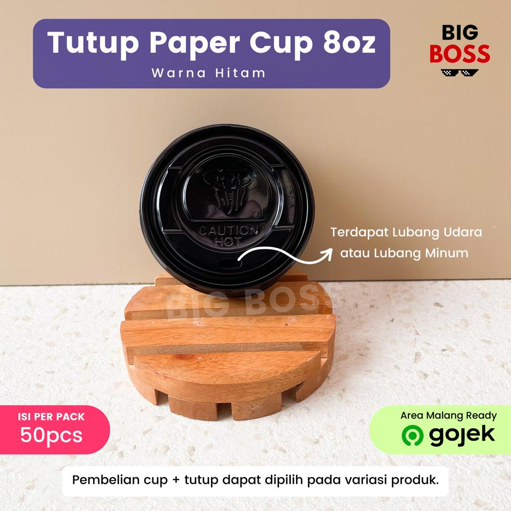 [ISI 50PCS] Paper Cup 8 Oz (240ml) / Gelas Kertas Kopi Teh Polos Motif Tahan Panas / Hot Paper Cup Kraft