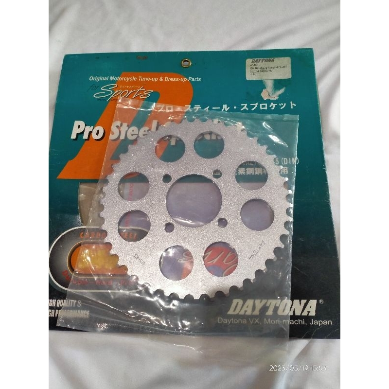 GEAR GIR DAYTONA STELL 415 36 sampai 50 SUZUKI SATRIA120RU FU150 OLD ORIGINAL