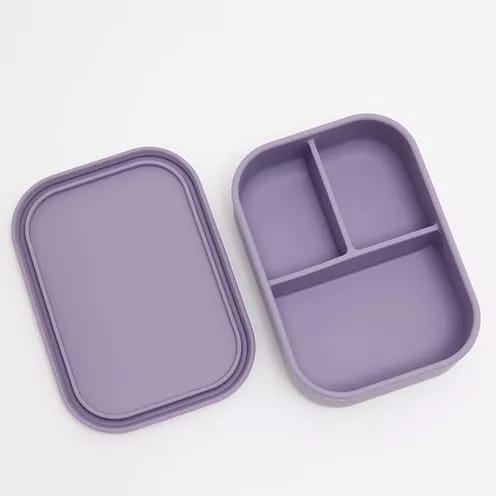 Kottonville Kotak Tempat Makan Anak Bayi Silicone Lunch box - Ungu