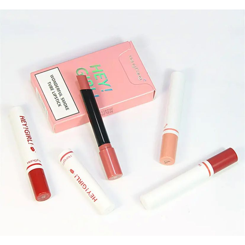 4PCS Hangfang Hey GIrl Lipstik Korea Matte Tahan Lama