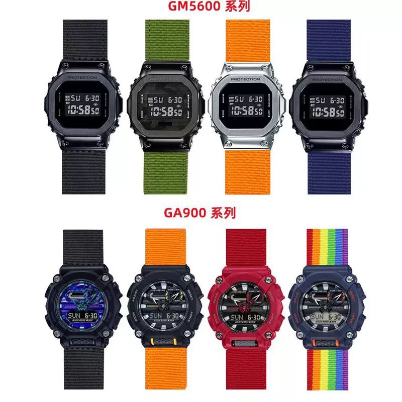 Strap Jam kanvas untuk jam tangan G-Shock GA-100 GA-110 GA-120 GA-140