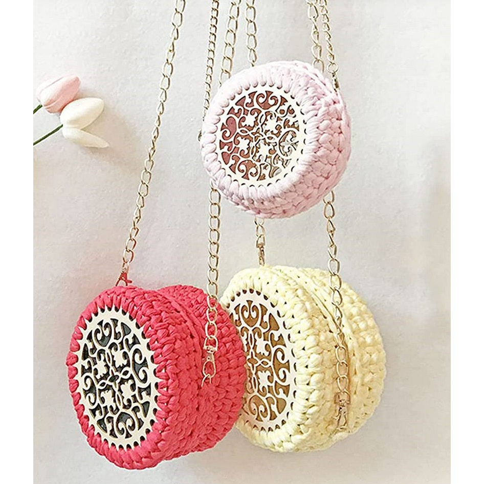 Kayu Wooden Alas  Basket Keranjang Tas Crochet Bottom Base DIY handCraft Knitting Storage Bag | Part II