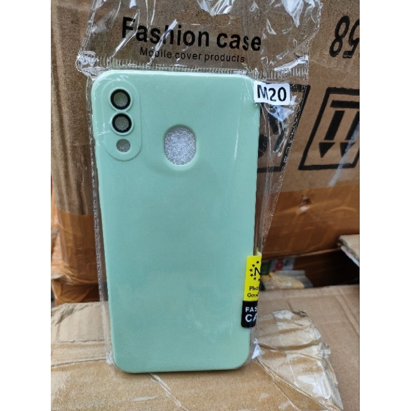 Softcase Samsung M20 Silikon Casing Selicon Case Macaron Pelindung Lensa Pro Camera