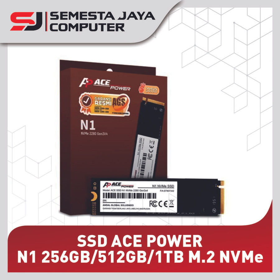 SSD Ace Power N1 256GB/512GB/1TB M.2 NVMe Gen 3x4
