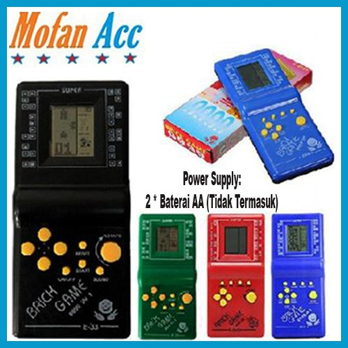 [GROSIR] MAINAN ANAK GIMBOT BRICK GAME PAD LCD POP STATION GEMBOT TETRIS GAMEBOY