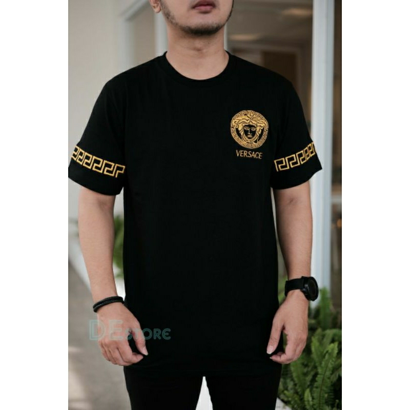 KAOS VERSACE BORDIR KAOS VERSASE KAOS MENDUSA KAOS BORDEL KAOS MEDUSA BORDIR KAOS GAMBAR