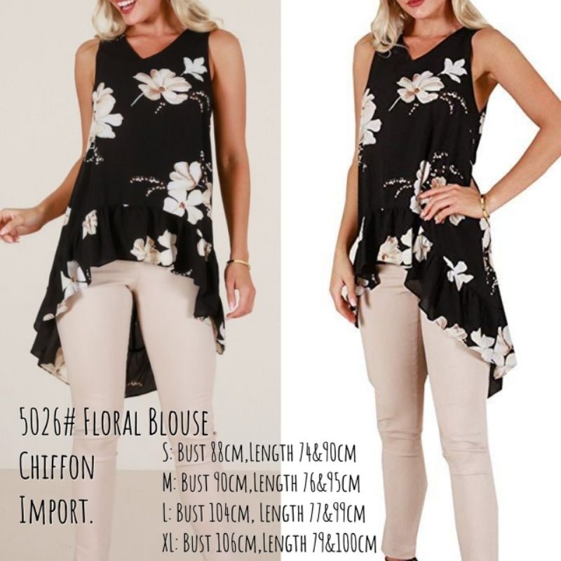 MDLV ~5026# Floral Blouse Kemeja