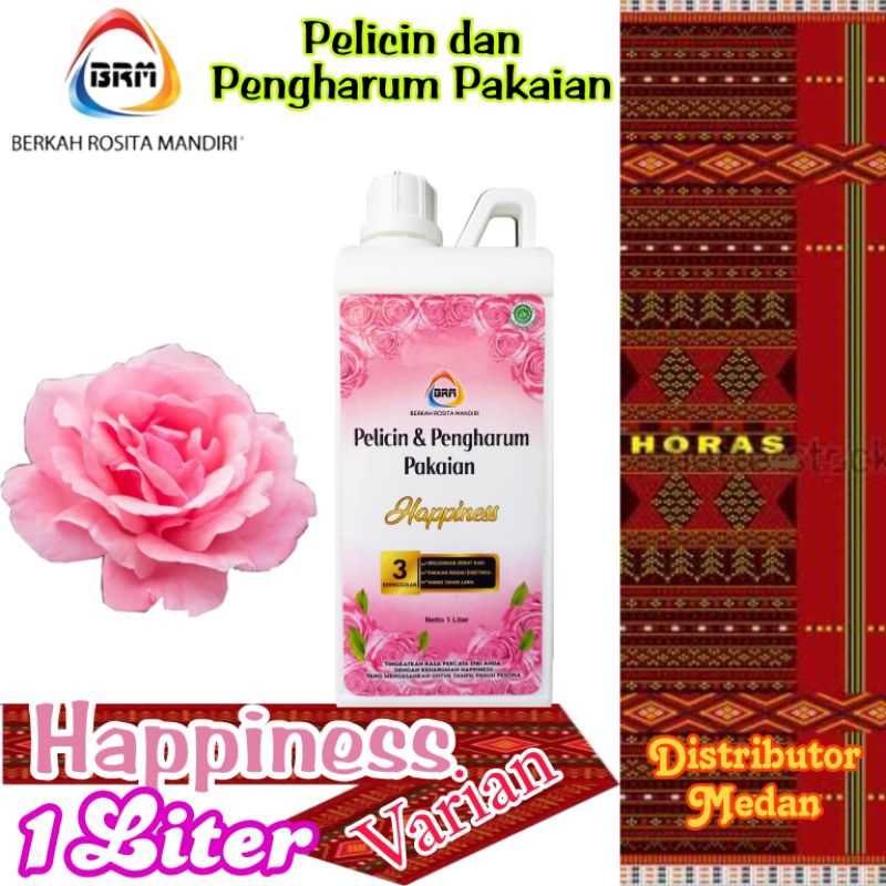 PROMO Pewangi Pakaian Mawar: BRM Khusus Sumut : Varian Happines / Pink: Kemasan Jerigen 1 Liter