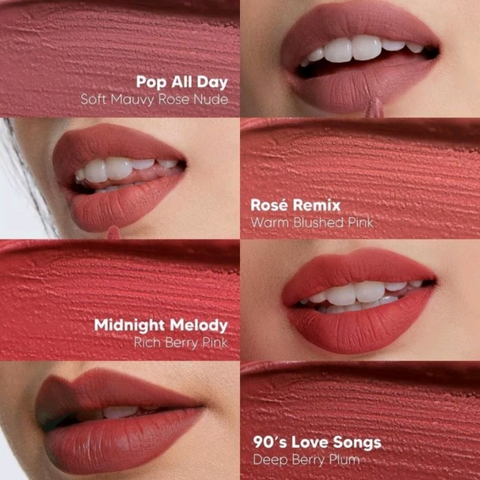 ROSE ALL DAY LIP MOUSSE RECORDS LIPSTIK LIO COLOR LIP CARE RADC