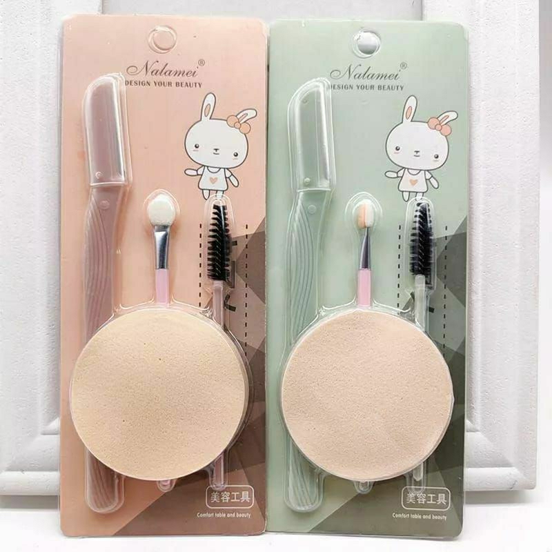 SPONGE FACE DAN EYELASH SET