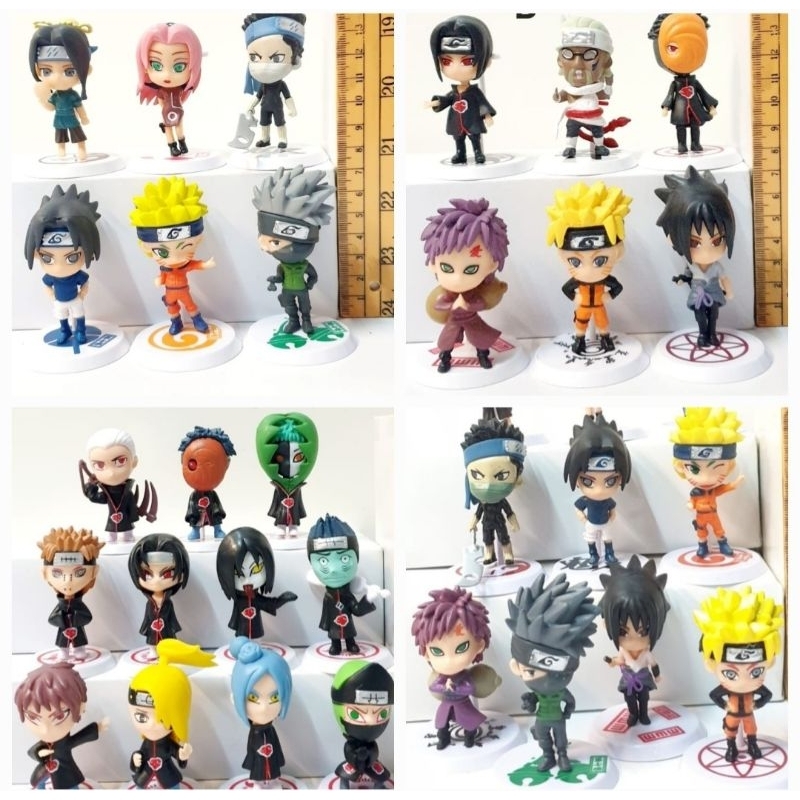 ACTION FIGURE NARUTO SET 12 PCS FIGUR