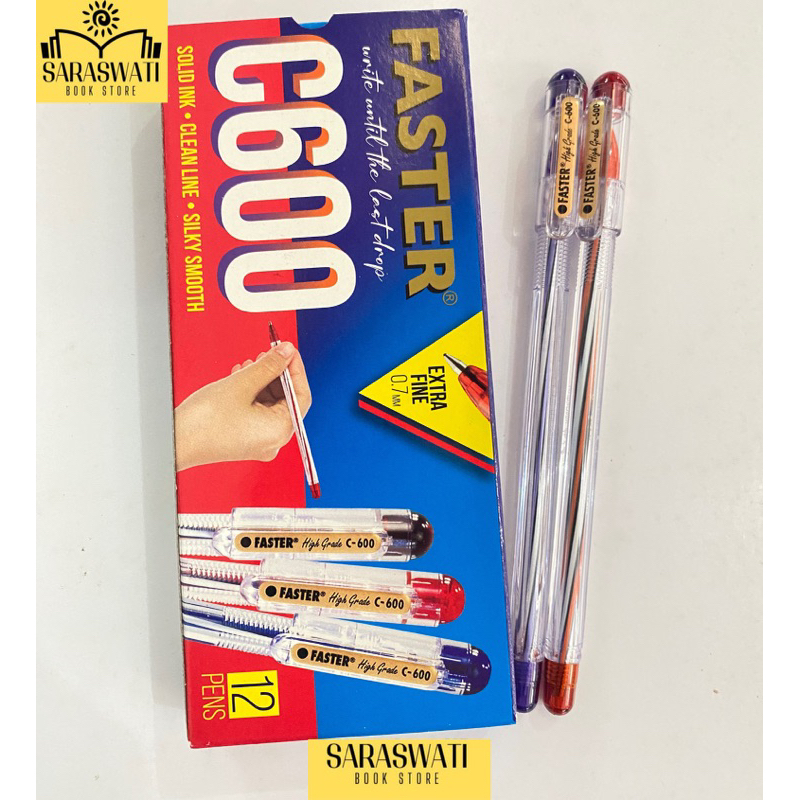

Pulpen Faster C600 Warna Hitam // Ball point Faster C600 (Harga Satuan)