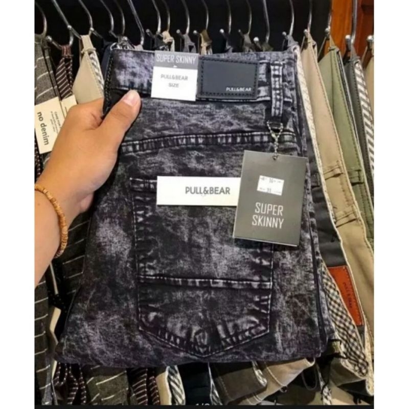 0CELANA JEANS PRIA Celana Jeans Pria Snow Wash Original celana panjang pria