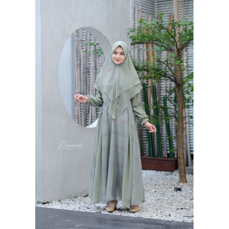 READY STOK Gamis FAIZA SALSA  ORI bermerks // gamis ceruty babydoll // gamis remaja lucu // gamis ju