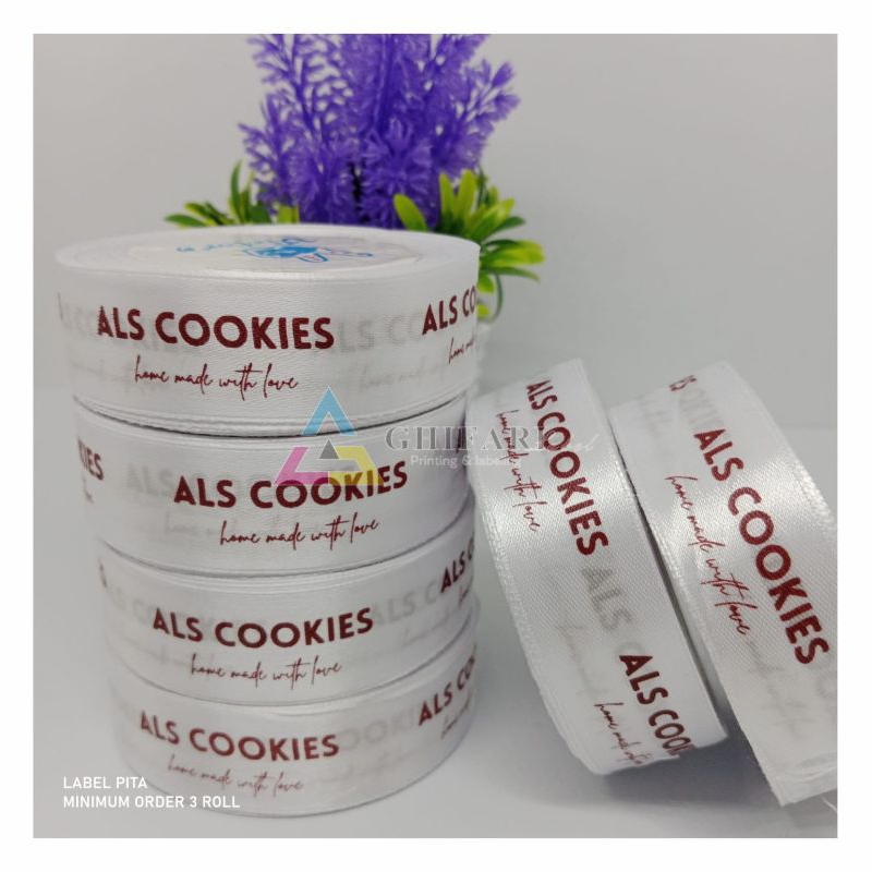 

label sablon/label pita satin/label grosgrain/pita dus kado