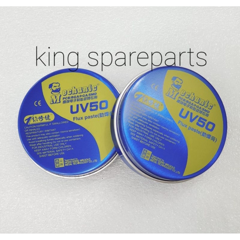 FLUX ORIGINAL PASTE MECHANIC PASTE SOLDER KALENG ALUMUNIUM MINYAK SOLDER UV50