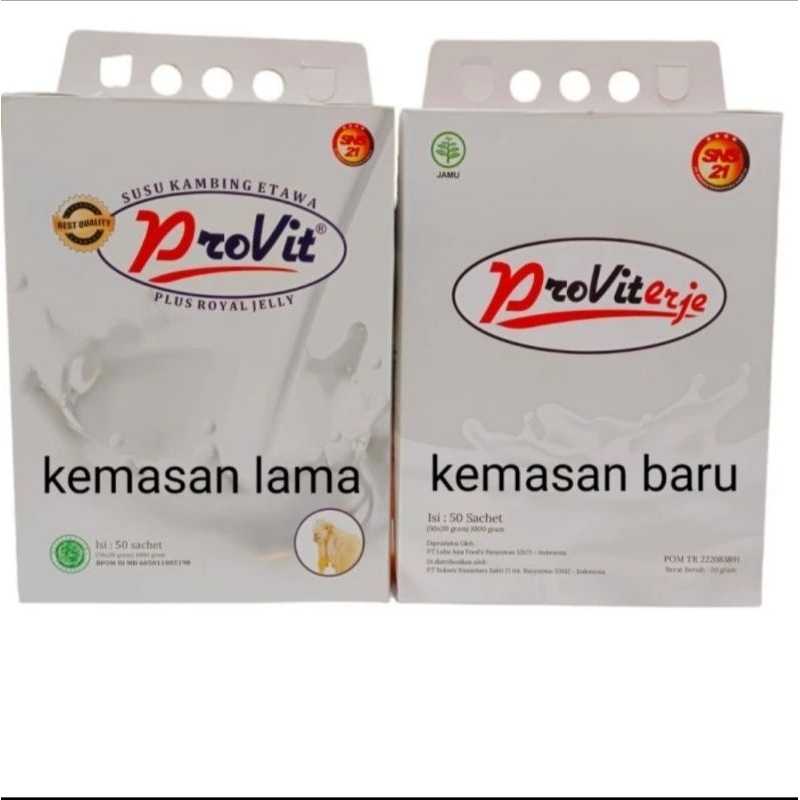 

Susu Provit Etawa Royal Jelly 50 sachet original