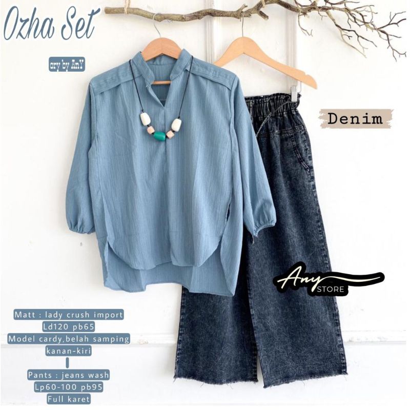 Setelan Celana Wanita Kekinian/ Ozha Set By AnY Store