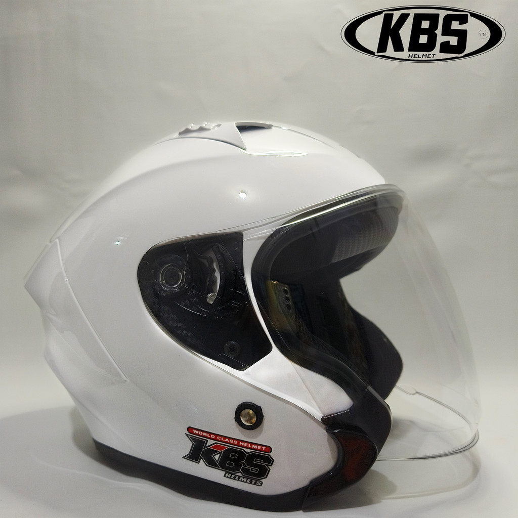 Helm Half Face KBS HAKAI KYRZ WHITE GLOSY / HELM PREMIUM UNTUK PRIA DAN WANITA DEWASA COD