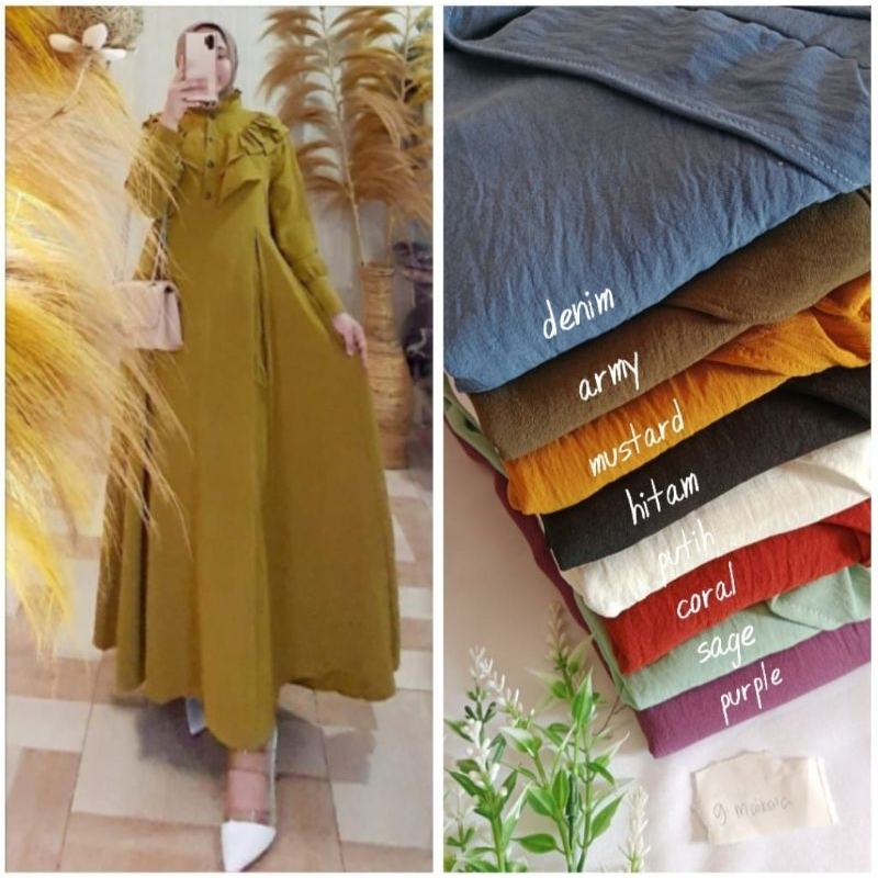 MAIKALAH DRESS CRINKLE AIRFLOW GAMIS MAIKALA