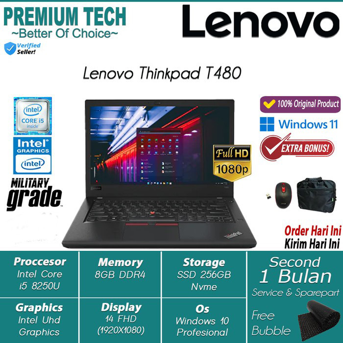 Laptop Lenovo Thinkpad Core i5 i7 Original Termurah Bergaransi Bisa Bantu Setting siap pakai