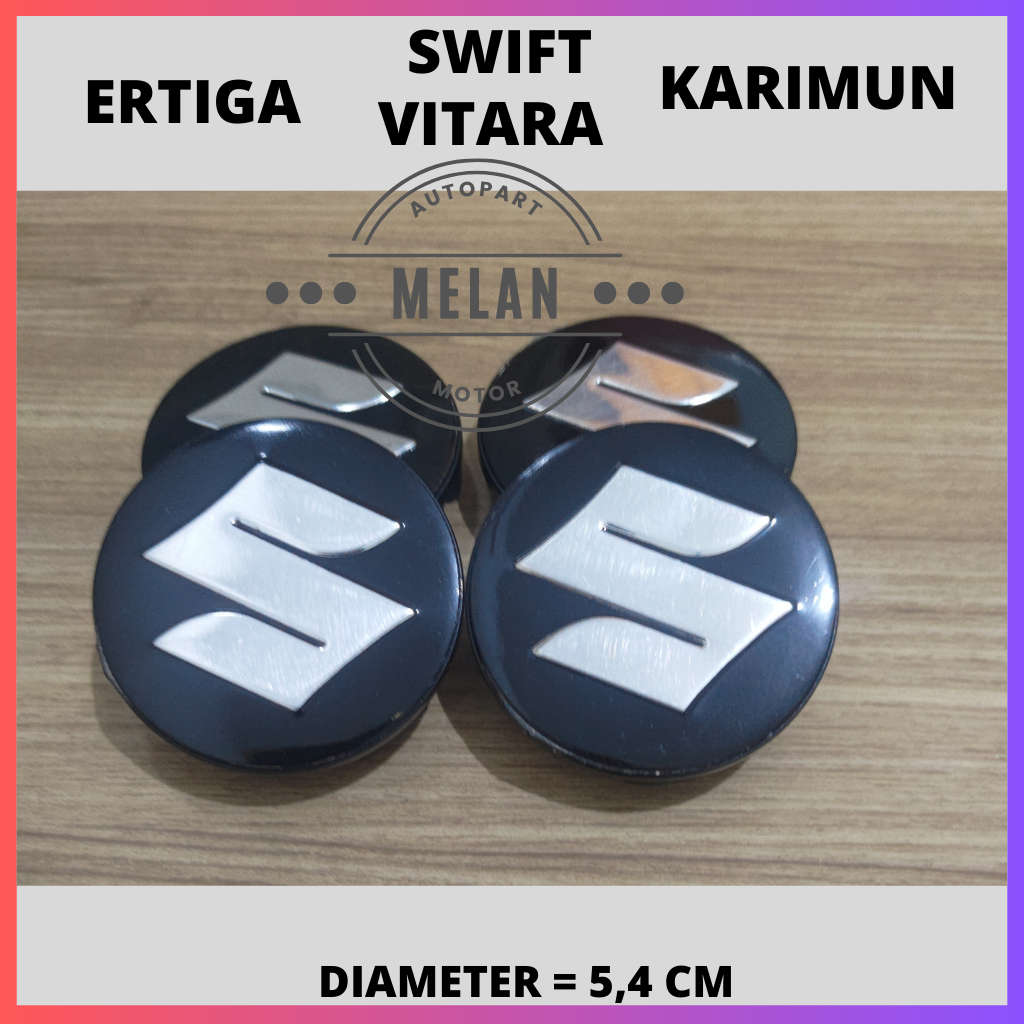 Dop Roda atau Tutup Velg Suzuki Ertiga, Swift, Vitara, Karimun Diameter 5,4 CM